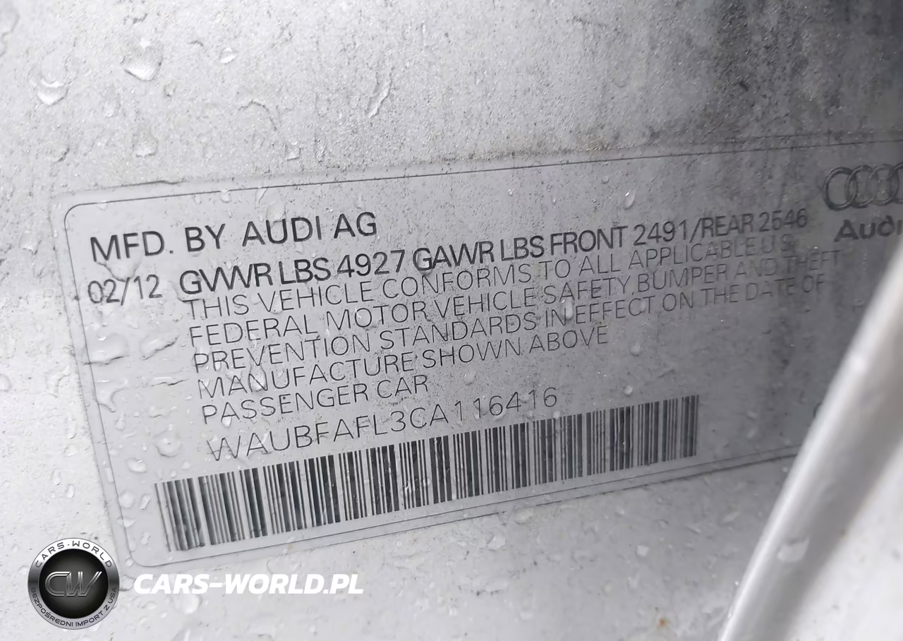 2012 Audi A4 2.0T Premium VIN:WAUBFAFL3CA116416 - 9