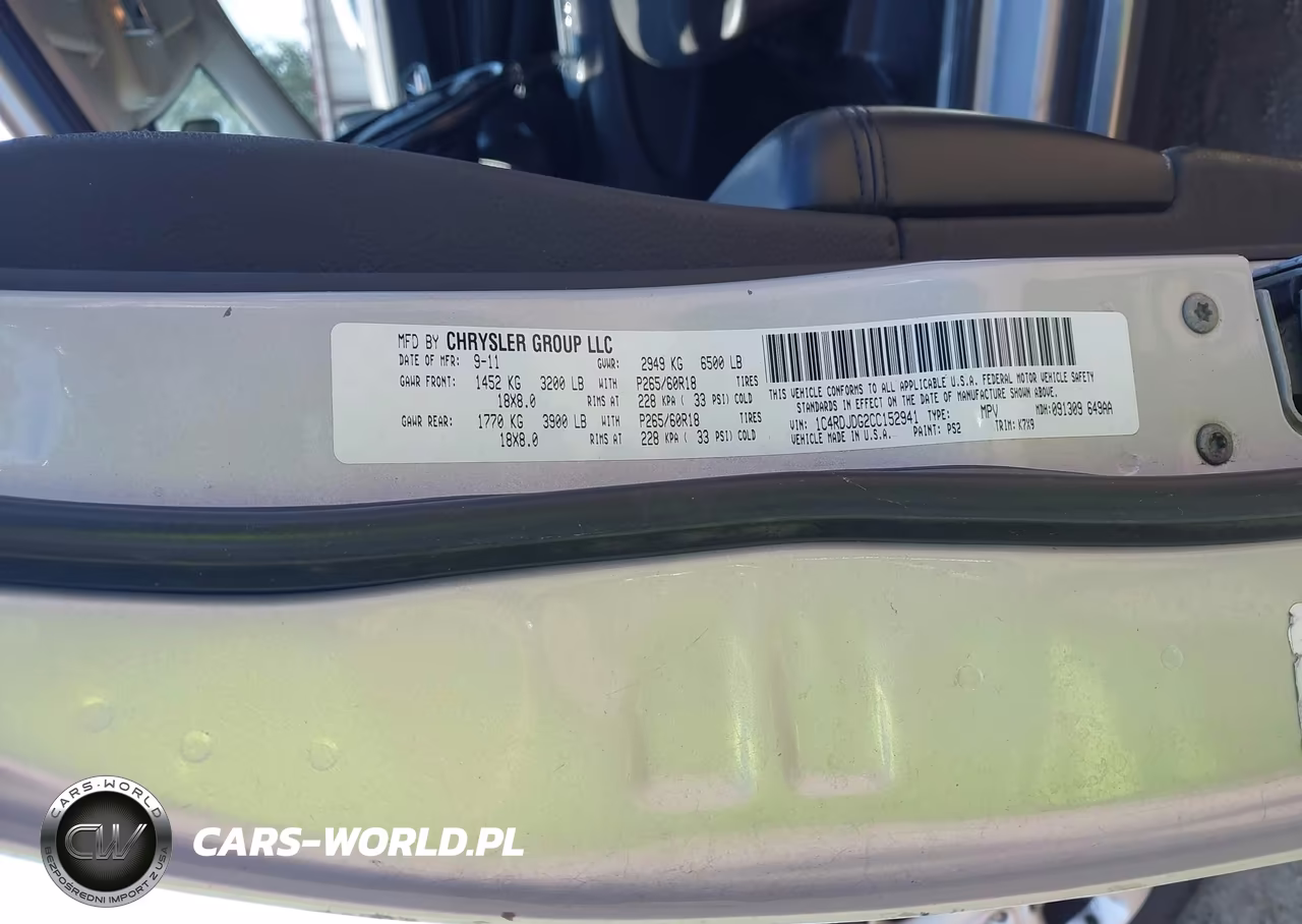 2012 Dodge Durango Crew VIN:1C4RDJDG2CC152941 - 9