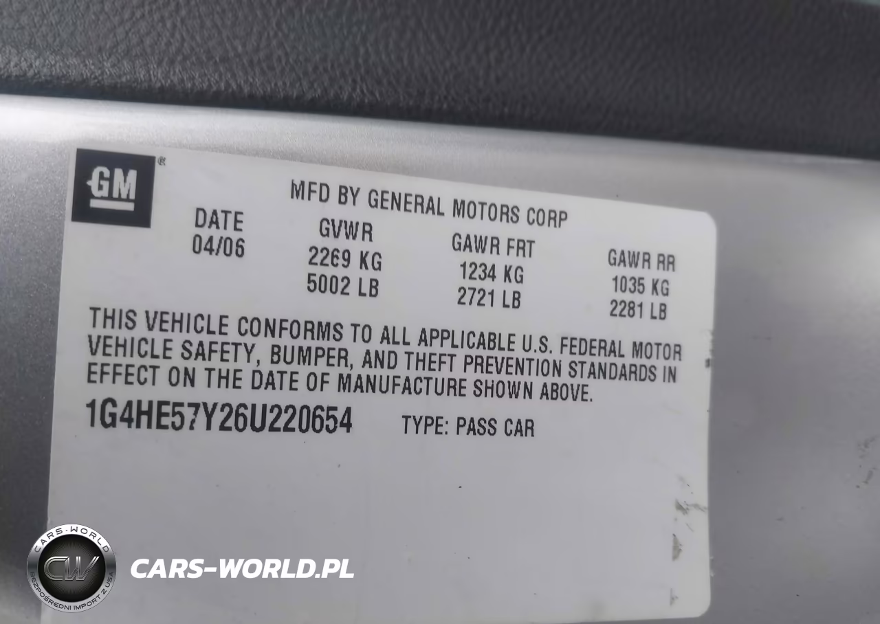 2006 Buick Lucerne Cxs VIN:1G4HE57Y26U220654 - 9