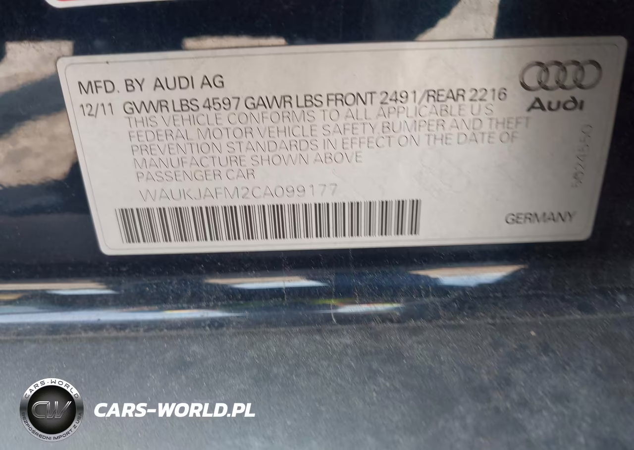 2012 Audi A3 2.0 Tdi Premium Plus VIN:WAUKJAFM2CA099177 - 9