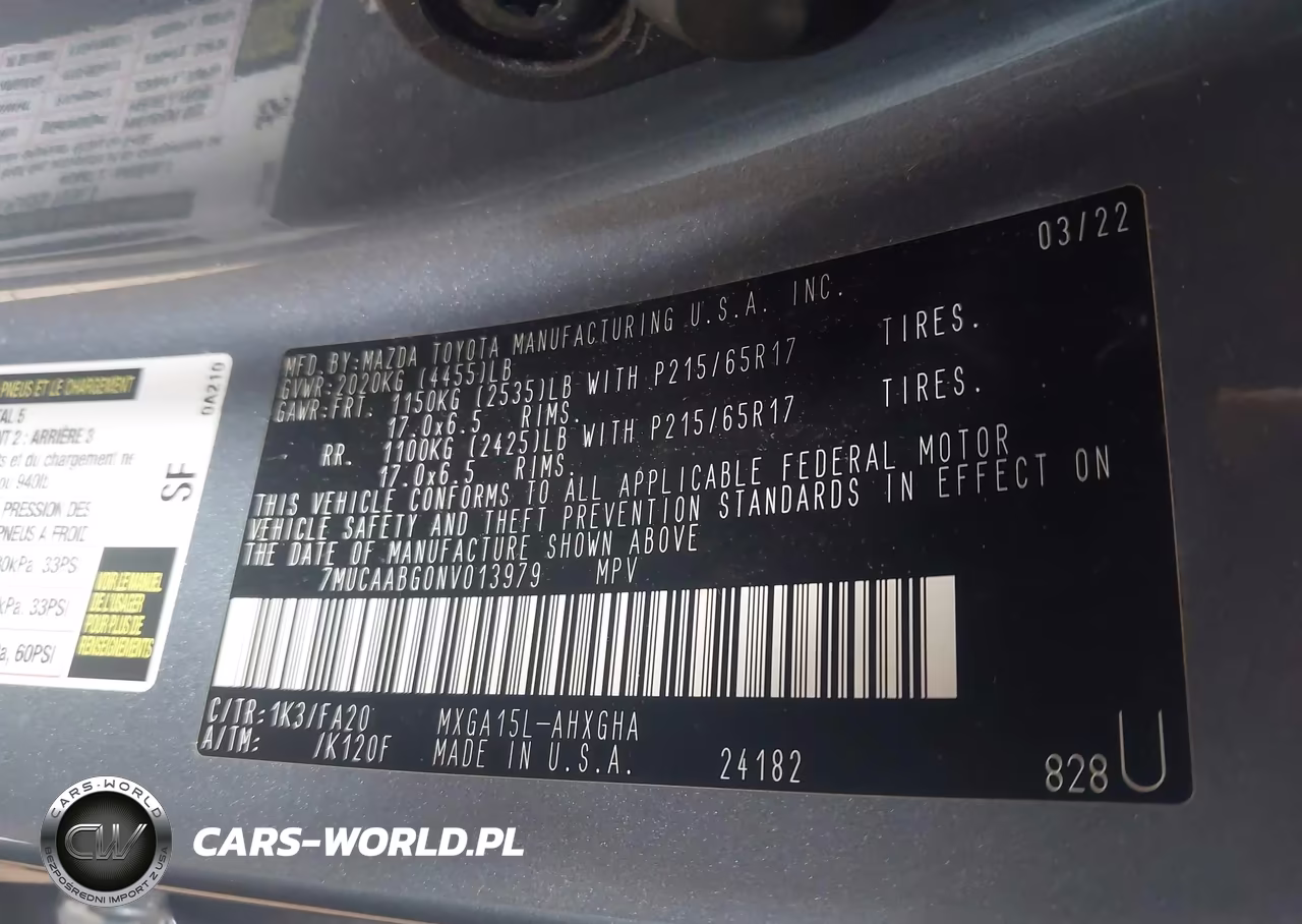 2022 Toyota Corolla Cross Le VIN:7MUCAABG0NV013979 - 9