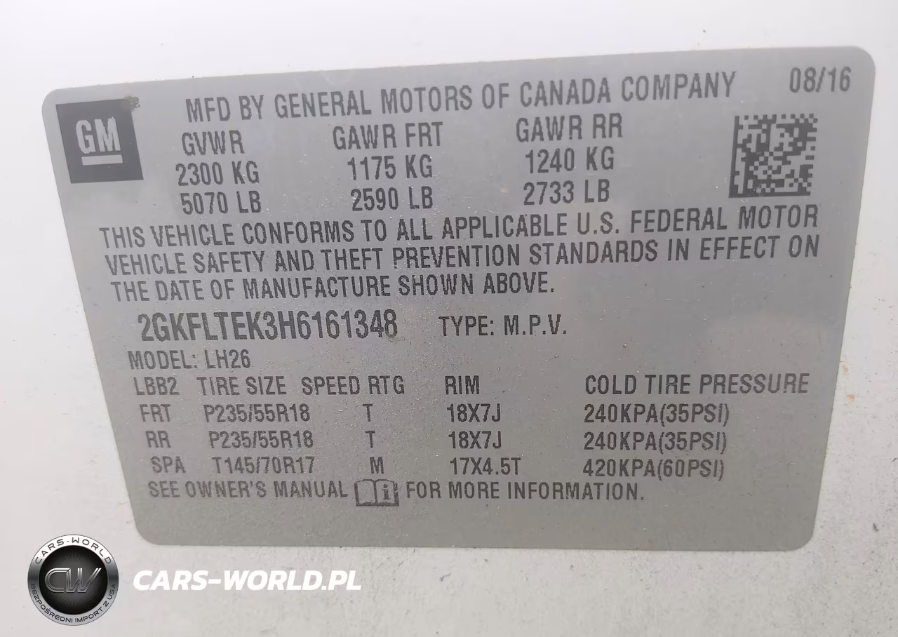2017 GMC Terrain Sle-2 VIN:2GKFLTEK3H6161348 - 9