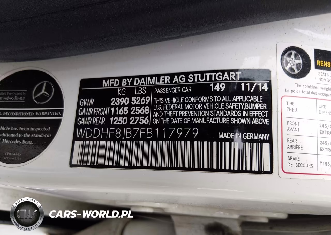 2015 Mercedes-Benz E 350 4Matic VIN:WDDHF8JB7FB117979 - 9