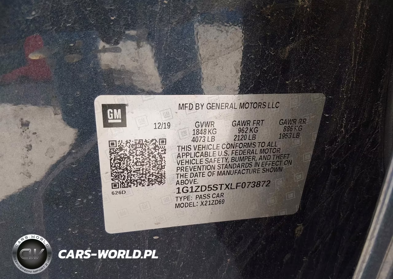 2020 Chevrolet Malibu Fwd Lt VIN:1G1ZD5STXLF073872 - 9