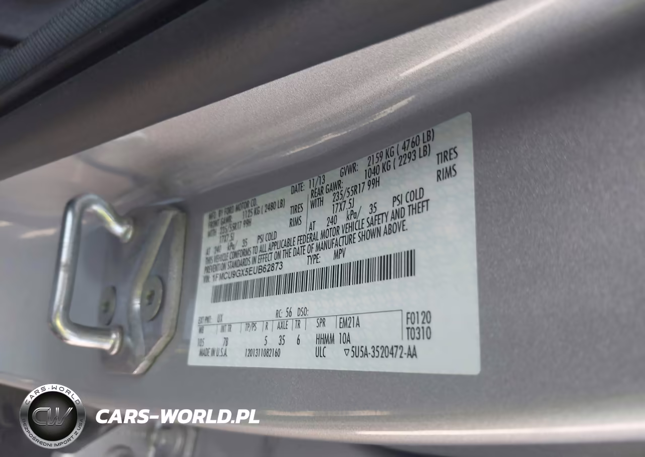 2014 Ford Escape Se VIN:1FMCU9GX5EUB62873 - 9