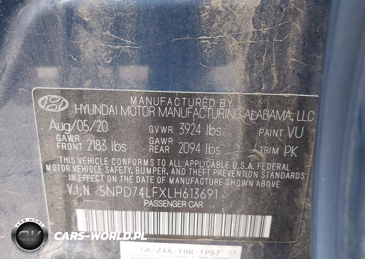 2020 Hyundai Elantra Se VIN:5NPD74LFXLH613691 - 9