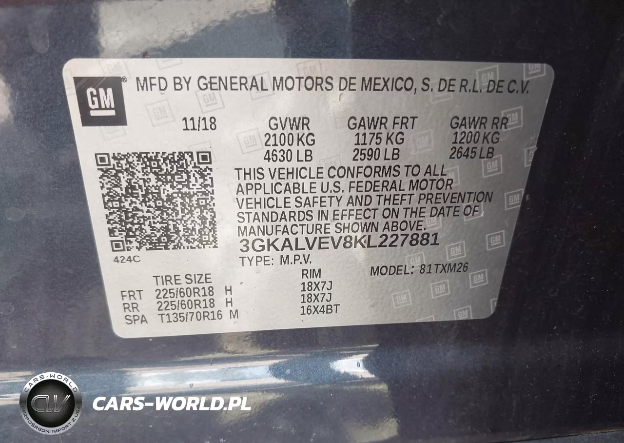 2019 GMC Terrain Slt VIN:3GKALVEV8KL227881 - 9