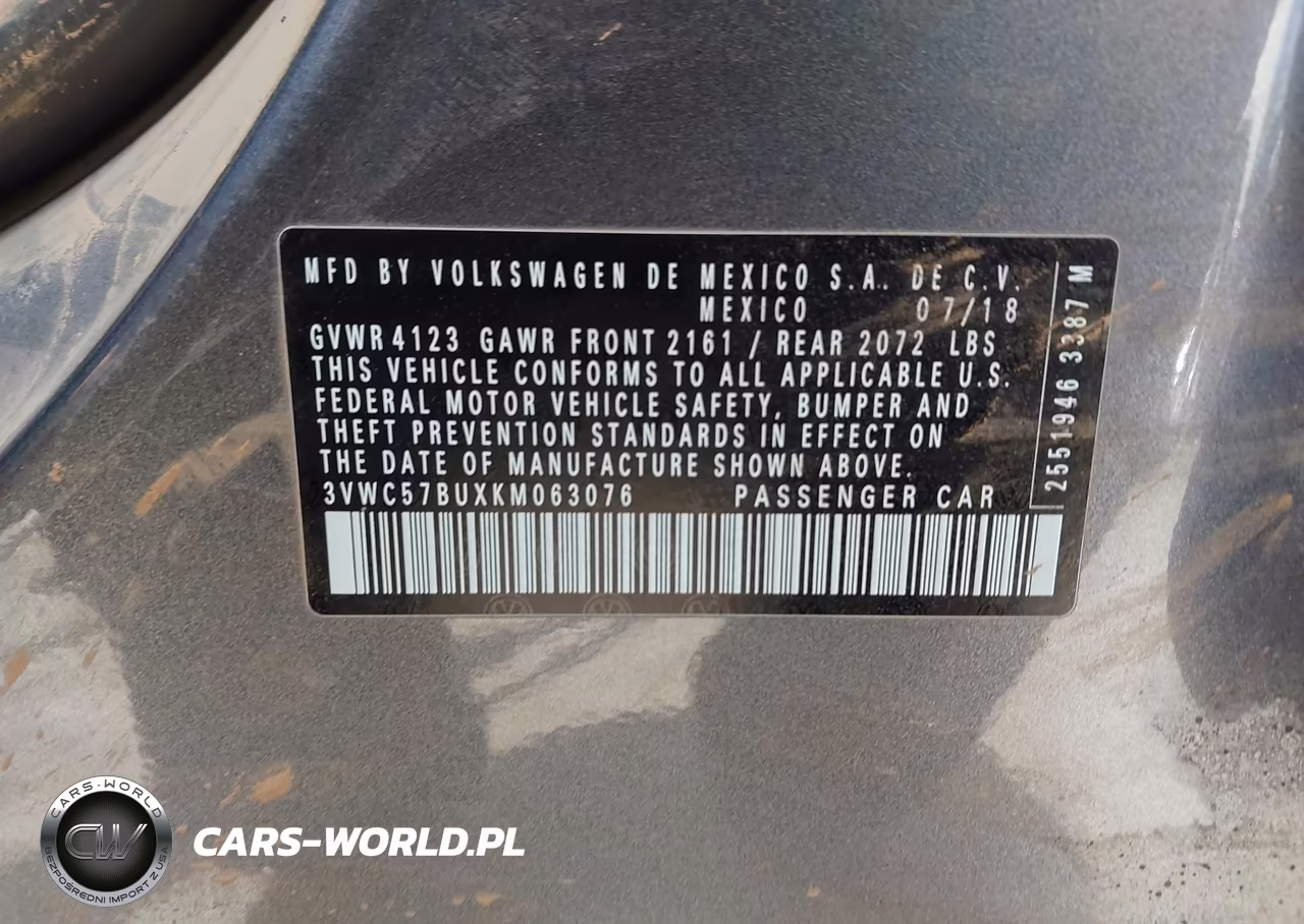 2019 Volkswagen Jetta VIN:3VWC57BUXKM063076 - 9