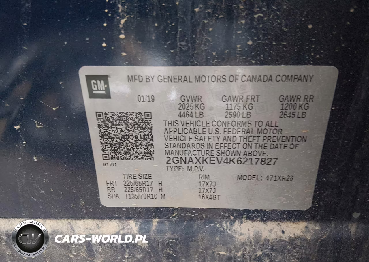 2019 Chevrolet Equinox Lt VIN:2GNAXKEV4K6217827 - 9