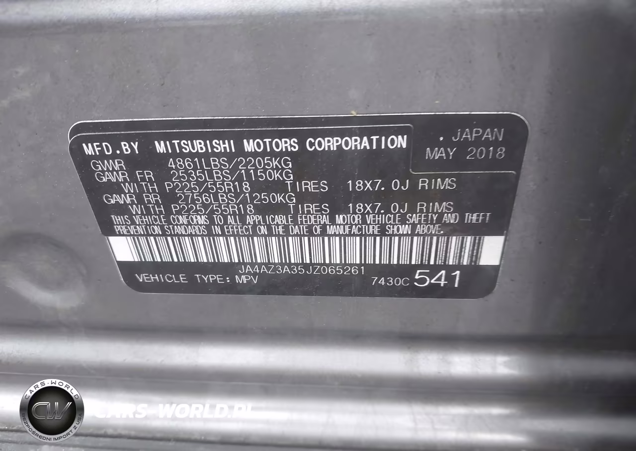 2018 Mitsubishi Outlander Le VIN:JA4AZ3A35JZ065261 - 9