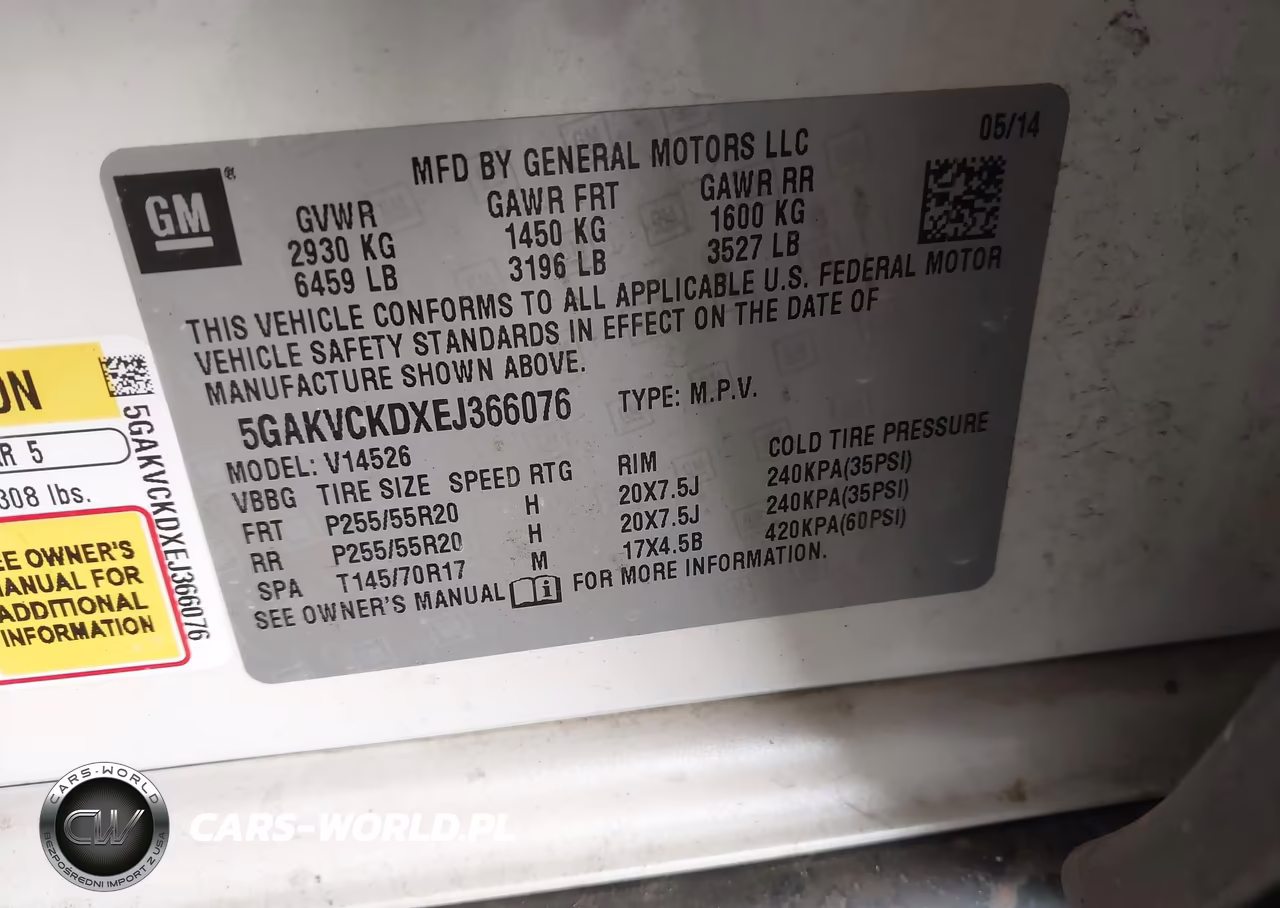 2014 Buick Enclave Premium VIN:5GAKVCKDXEJ366076 - 9