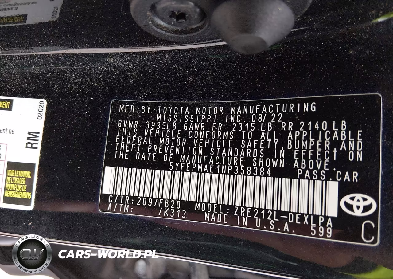 2022 Toyota Corolla Le VIN:5YFEPMAE1NP358384 - 9