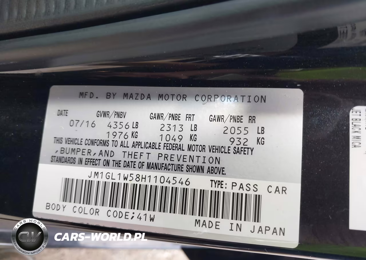 2017 Mazda Mazda6 Grand Touring VIN:JM1GL1W58H1104546 - 9