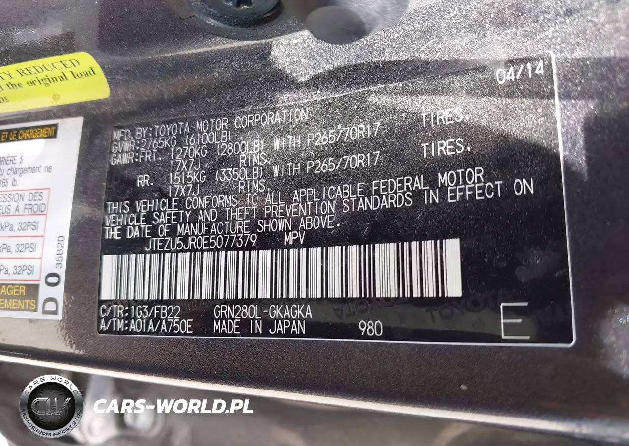 2014 Toyota 4Runner Sr5 VIN:JTEZU5JR0E5077379 - 9