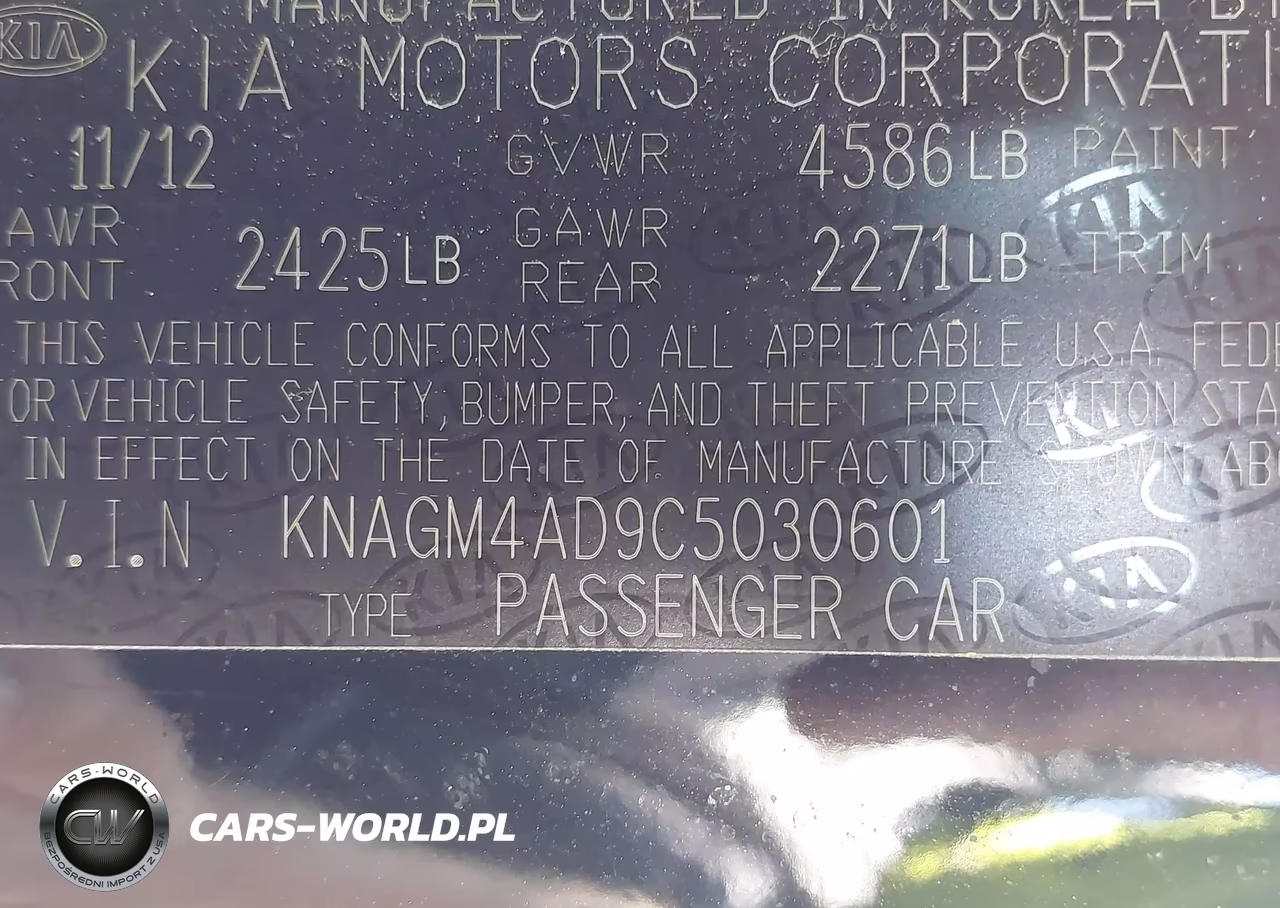 2012 Kia Optima Hybrid Ex VIN:KNAGM4AD9C5030601 - 9