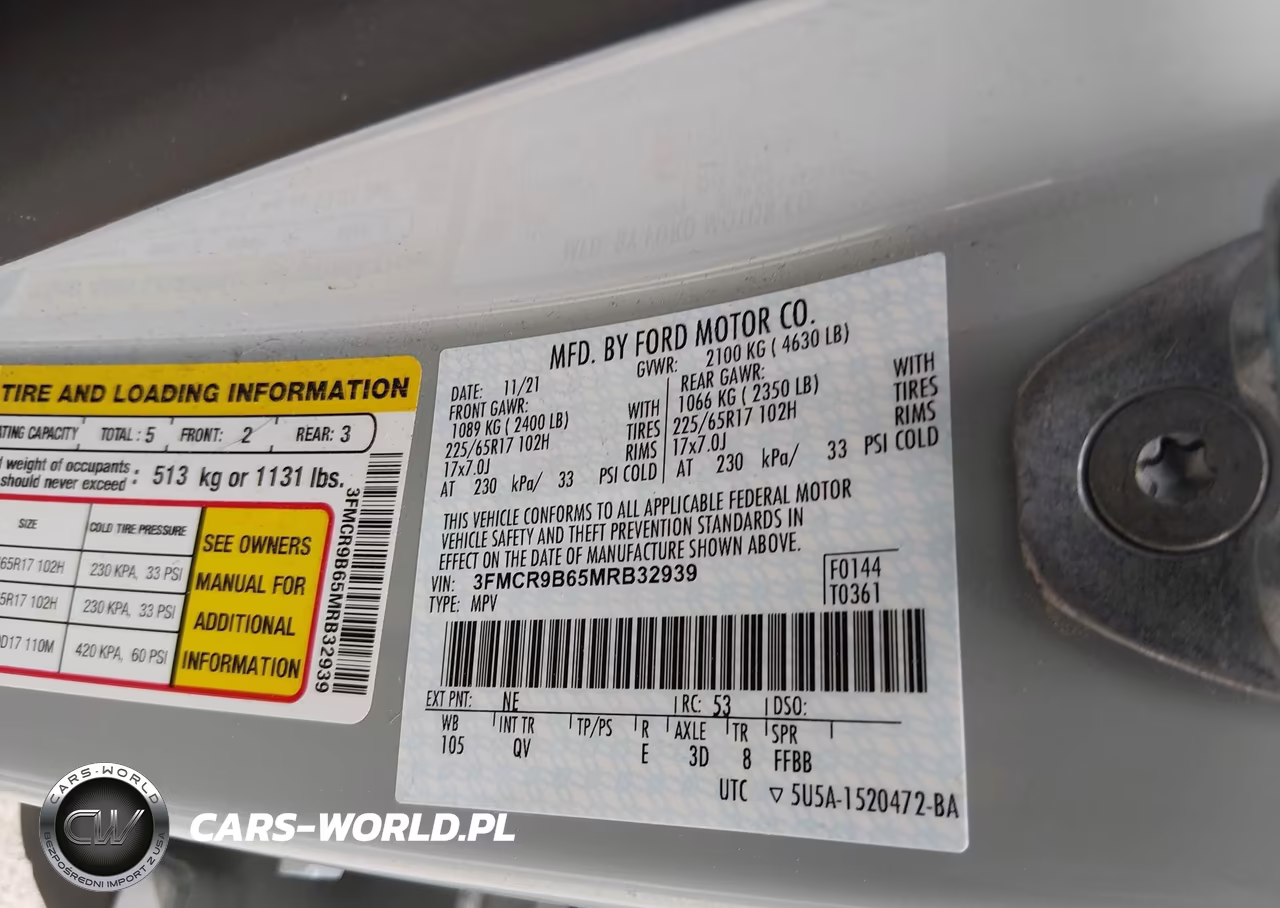 2021 Ford Bronco Sport Big Bend VIN:3FMCR9B65MRB32939 - 9
