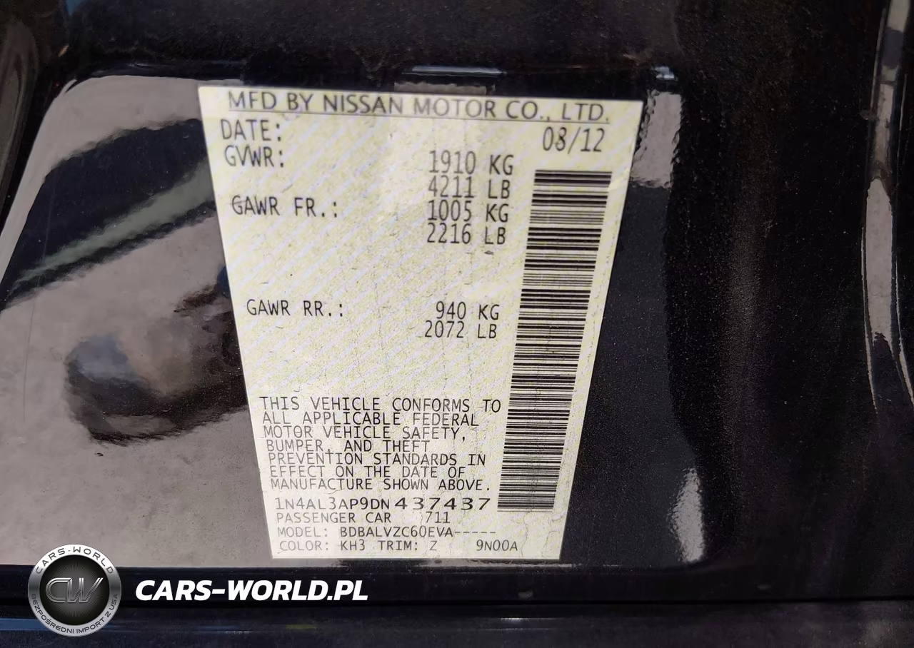 2013 Nissan Altima 2.5 Sl VIN:1N4AL3AP9DN437437 - 9