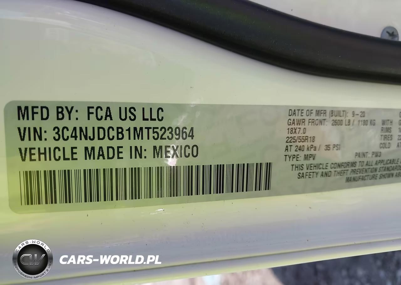 2021 Jeep Compass Limited 4X4 VIN:3C4NJDCB1MT523964 - 9