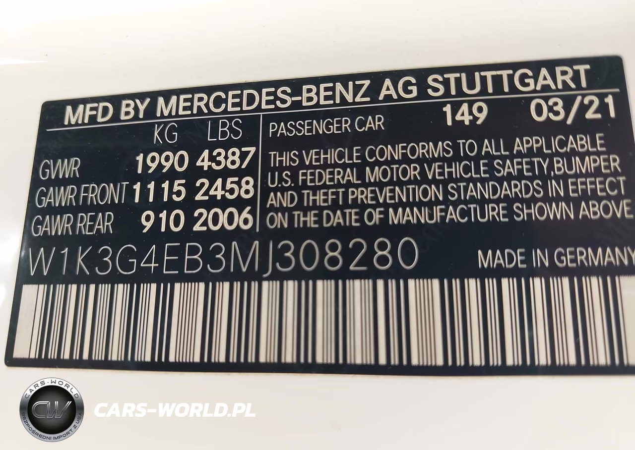 2021 Mercedes-Benz A 220 VIN:W1K3G4EB3MJ308280 - 9