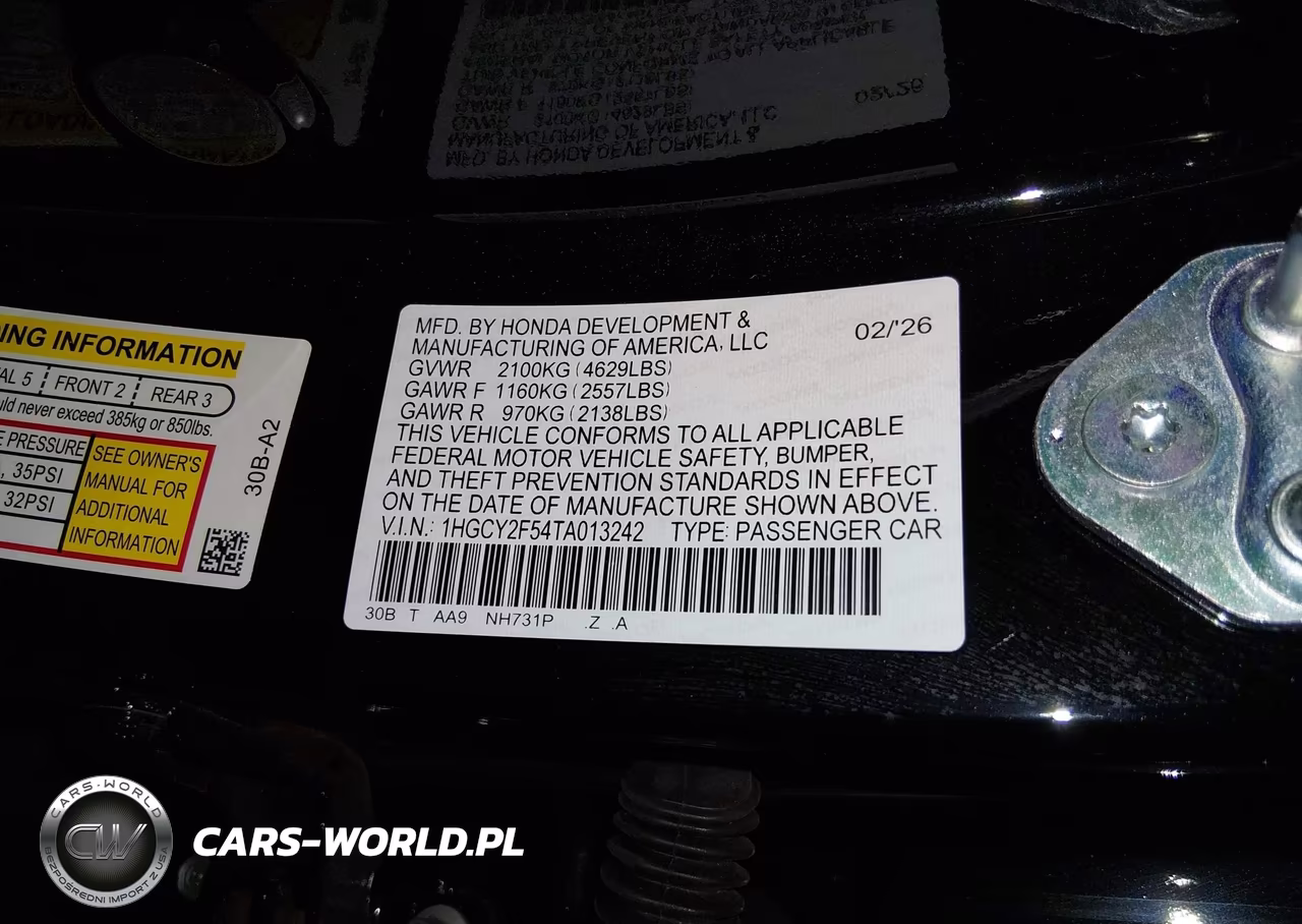 2026 Honda Accord Hybrid Sport VIN:1HGCY2F54TA013242 - 9