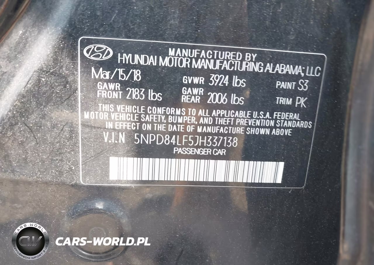 2018 Hyundai Elantra Sel VIN:5NPD84LF5JH337138 - 9