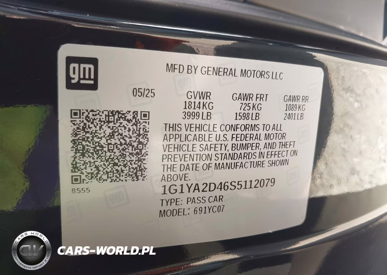 2025 Chevrolet Corvette Stingray VIN:1G1YA2D46S5112079 - 9