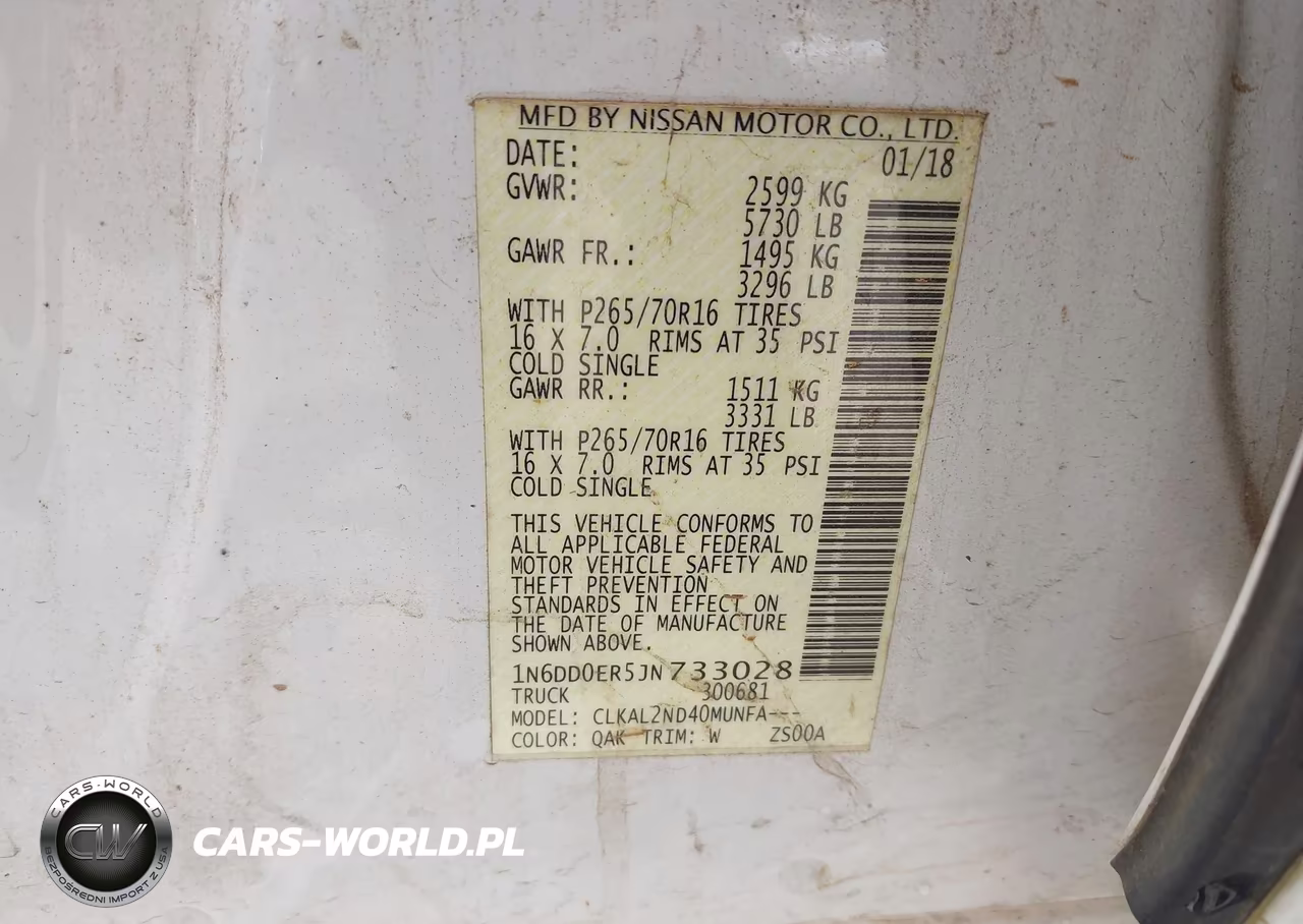 2018 Nissan Frontier Sv VIN:1N6DD0ER5JN733028 - 9