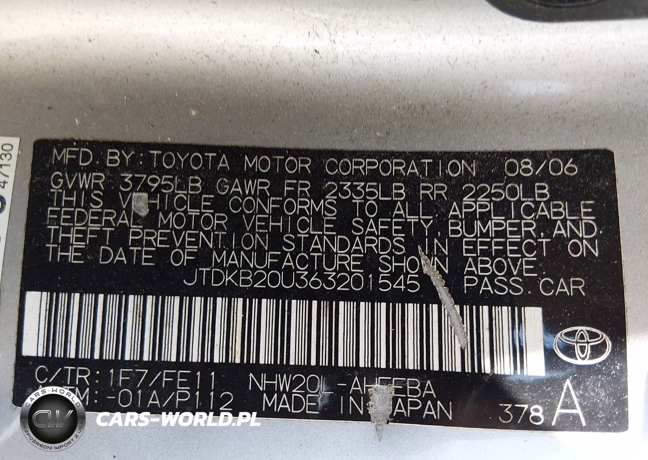 2006 Toyota Prius VIN:JTDKB20U363201545 - 9