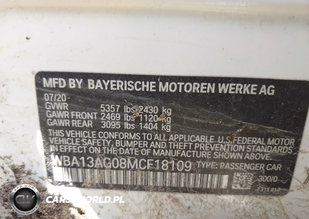 2021 BMW 530E VIN:WBA13AG08MCF18109 - 9