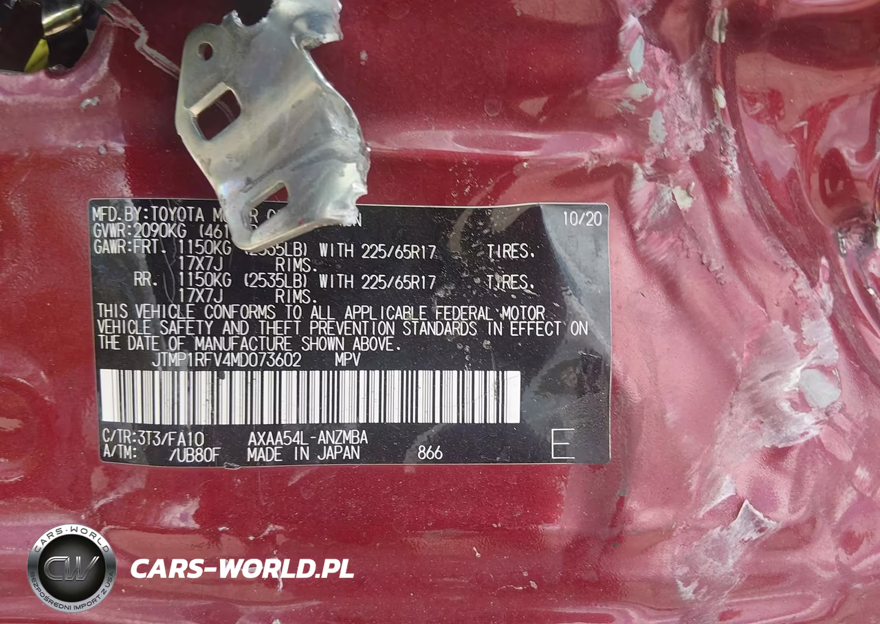 2021 Toyota Rav4 Xle VIN:JTMP1RFV4MD073602 - 9