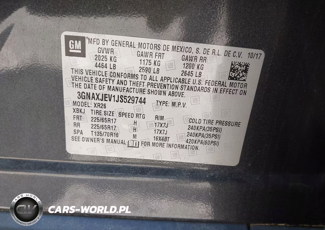 2018 Chevrolet Equinox Lt VIN:3GNAXJEV1JS529744 - 9
