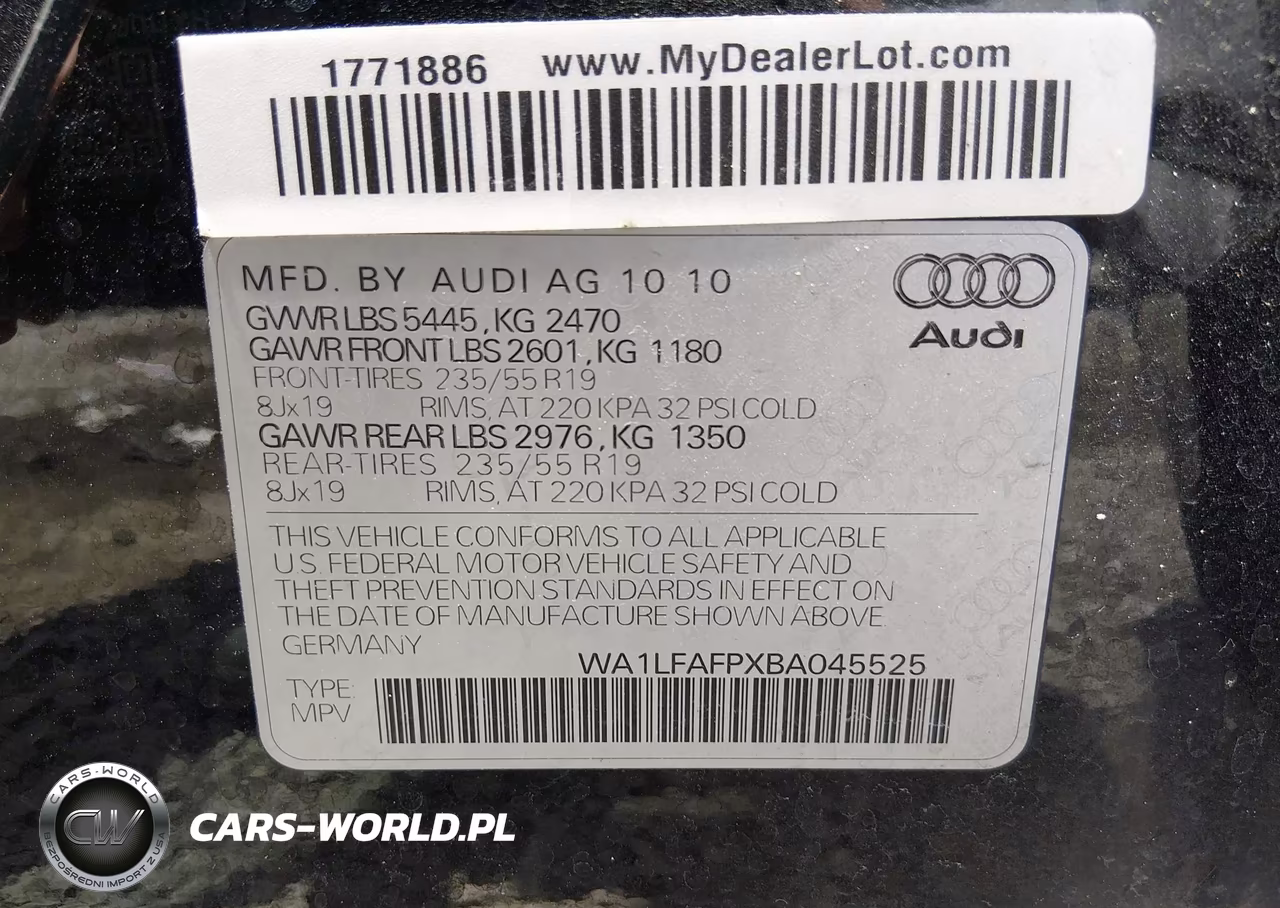 2011 Audi Q5 2.0T Premium VIN:WA1LFAFPXBA045525 - 9