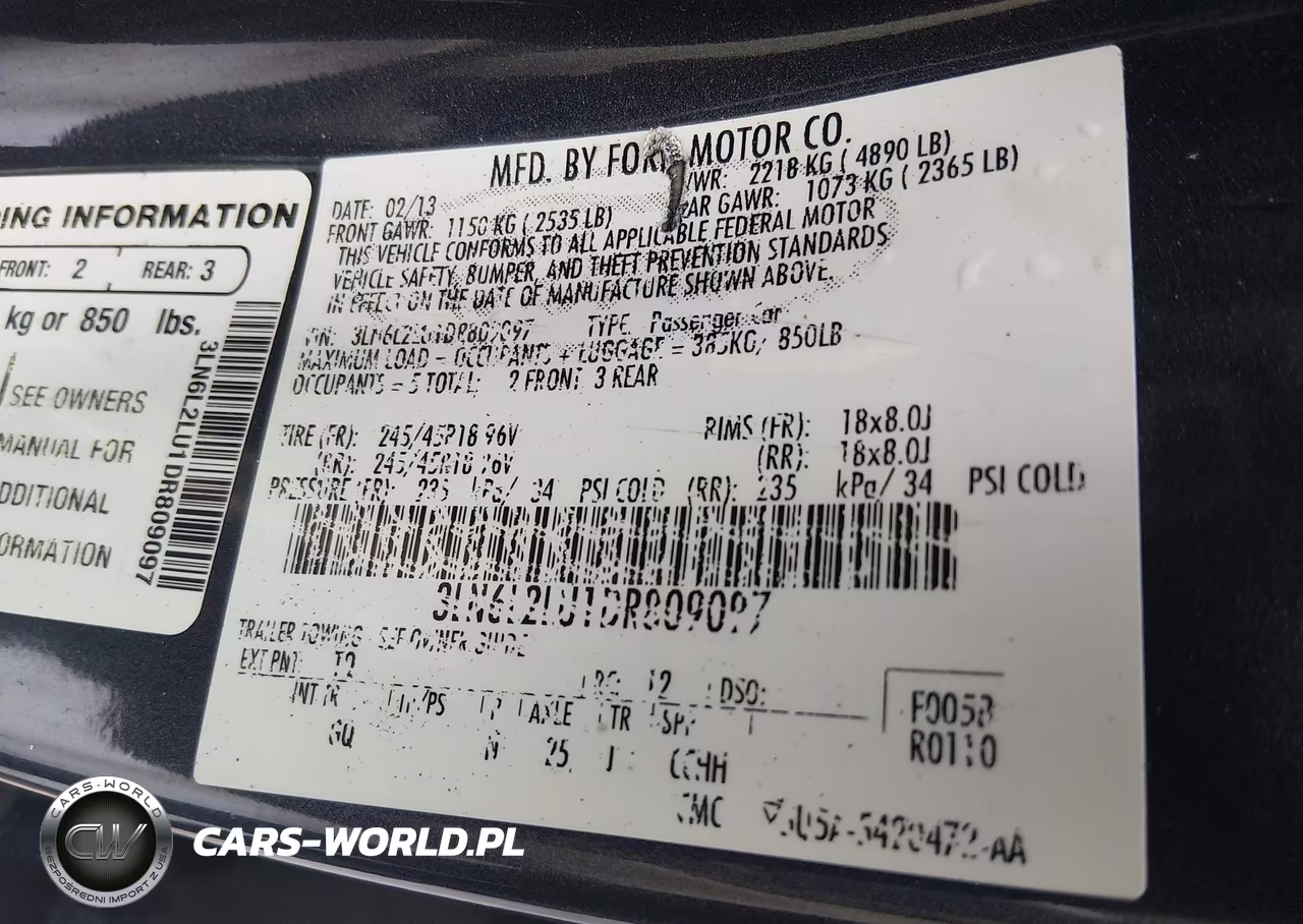 2013 Lincoln Mkz Hybrid VIN:3LN6L2LU1DR809097 - 9