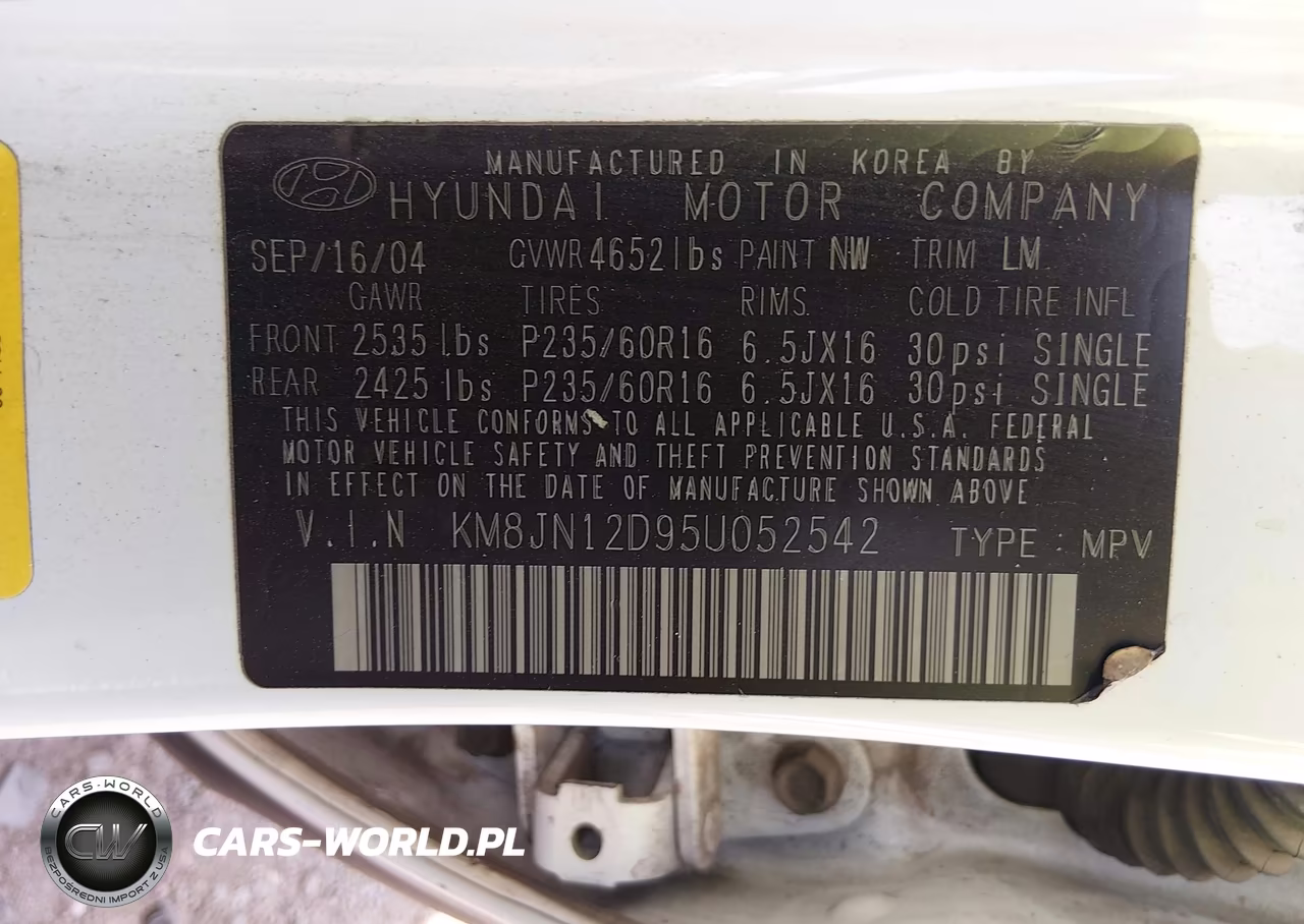 2005 Hyundai Tucson Gls-Lx VIN:KM8JN12D95U052542 - 9