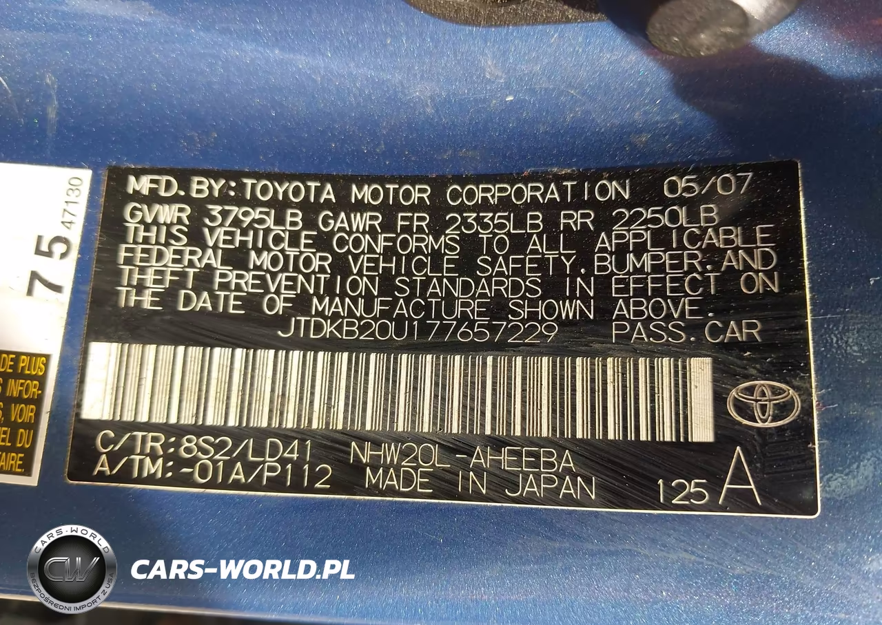 2007 Toyota Prius VIN:JTDKB20U177657229 - 9