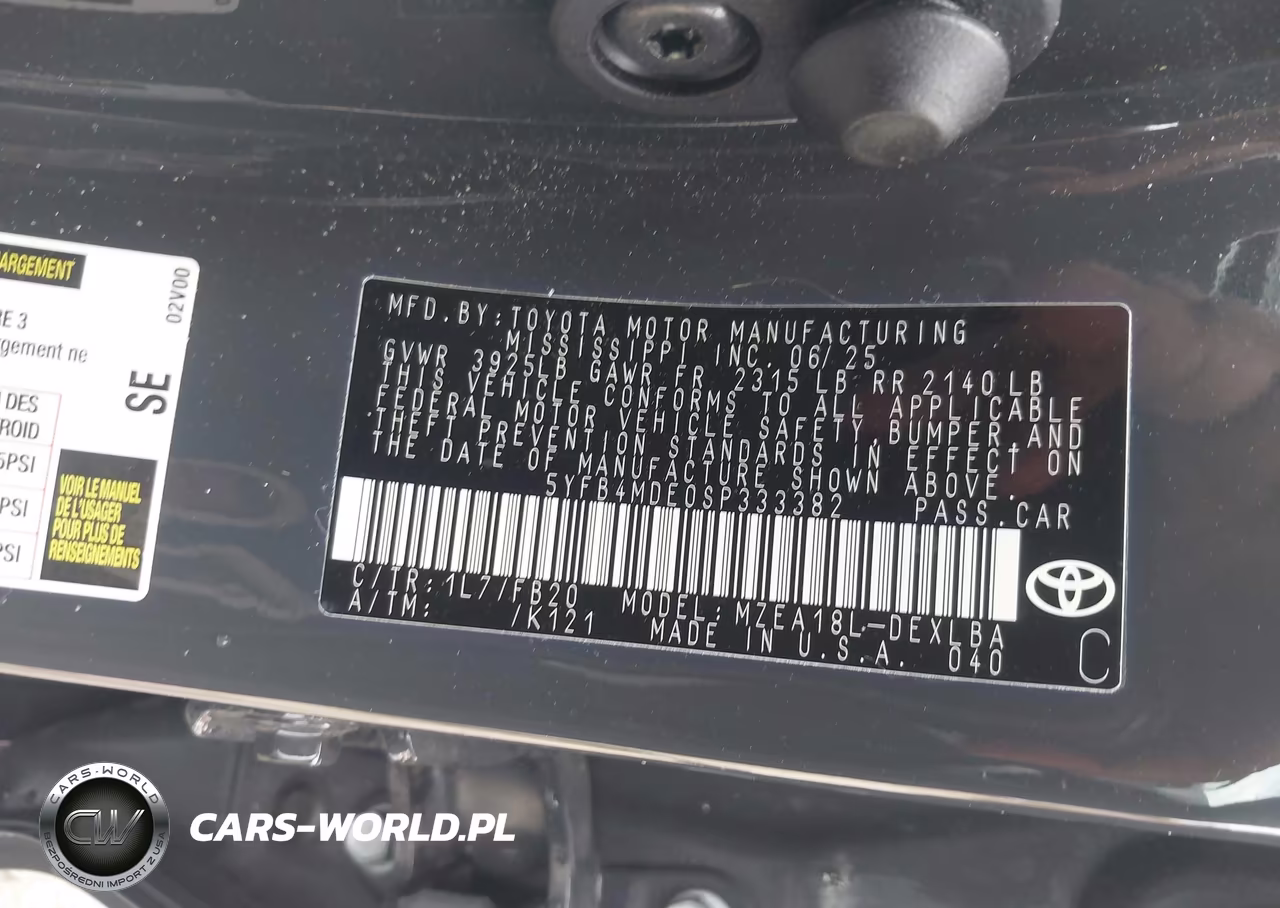 2025 Toyota Corolla Le VIN:5YFB4MDE0SP333382 - 9