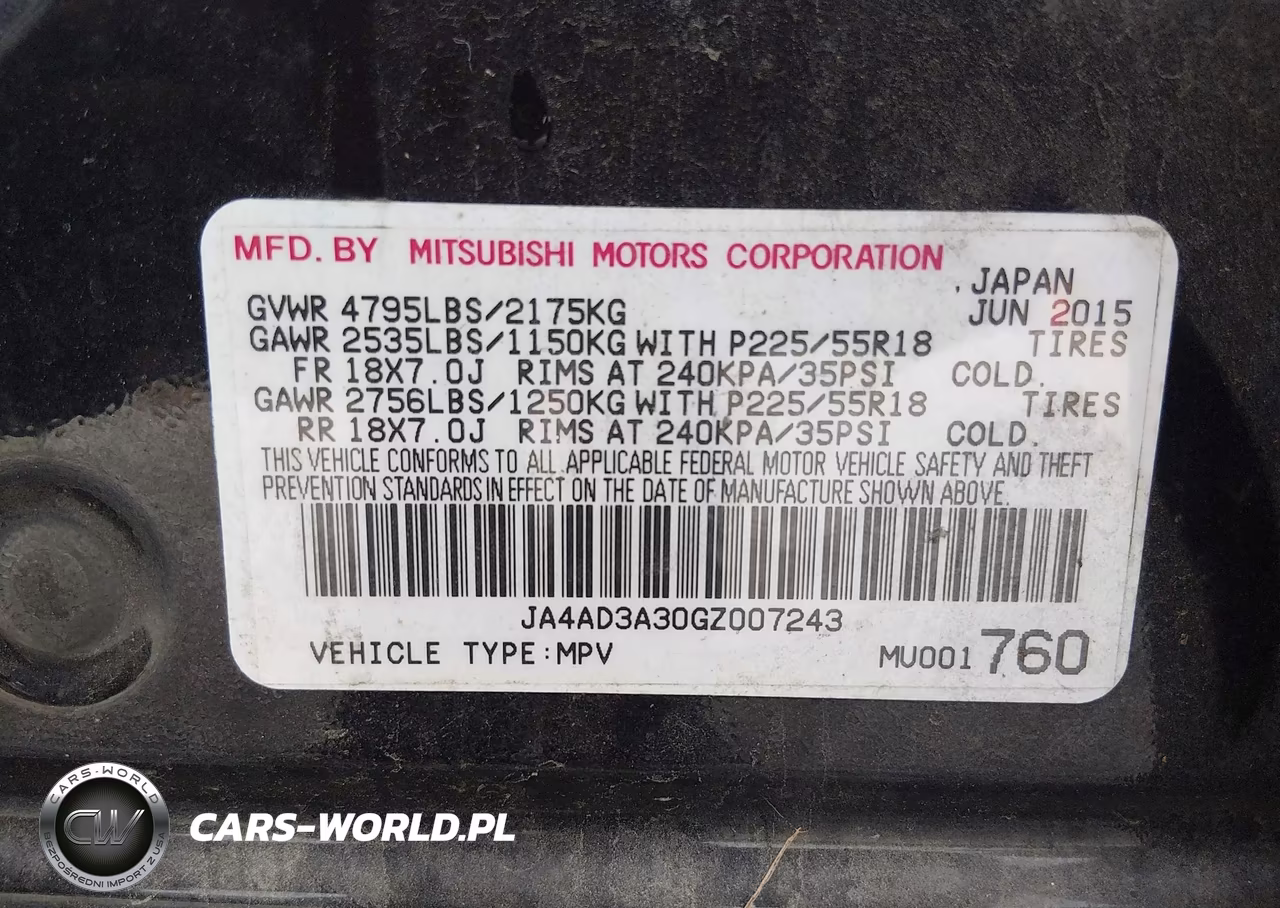 2016 Mitsubishi Outlander Se VIN:JA4AD3A30GZ007243 - 9