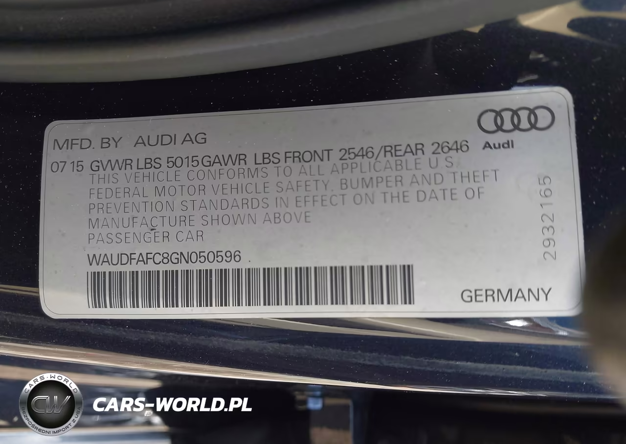 2016 Audi A6 2.0T Premium Plus VIN:WAUDFAFC8GN050596 - 9