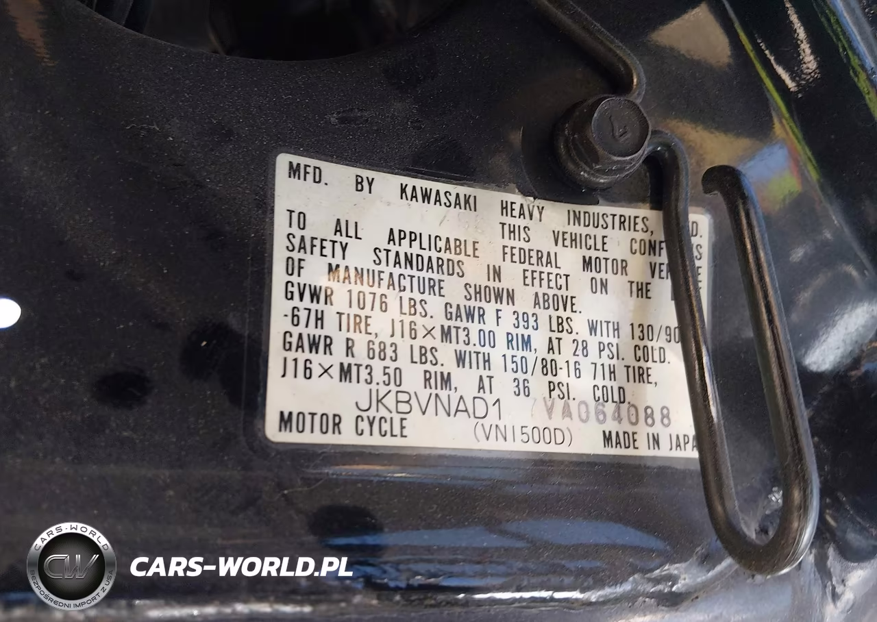 1997 Kawasaki Vn1500 D VIN:JKBVNAD17VA064088 - 10