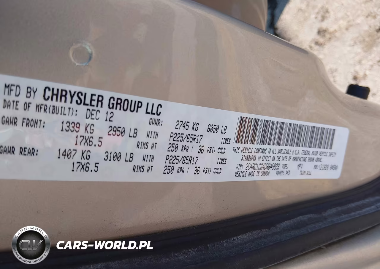 2013 Chrysler Town & Country Touring-L VIN:2C4RC1CG4DR645839 - 9