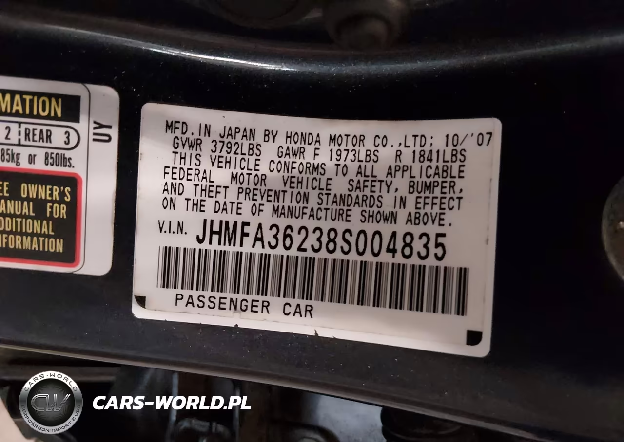 2008 Honda Civic Hybrid VIN:JHMFA36238S004835 - 9