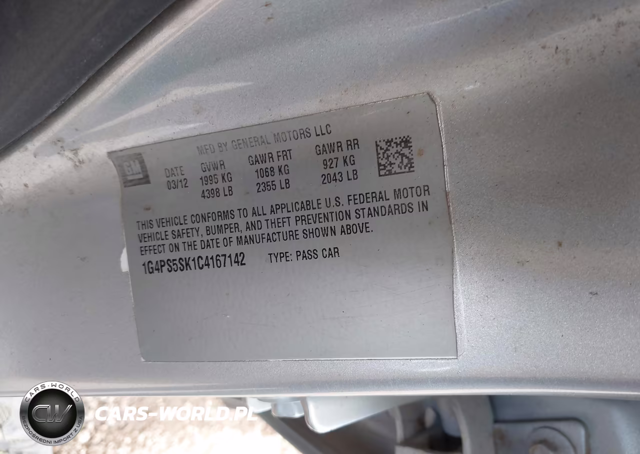 2012 Buick Verano Leather Group VIN:1G4PS5SK1C4167142 - 9