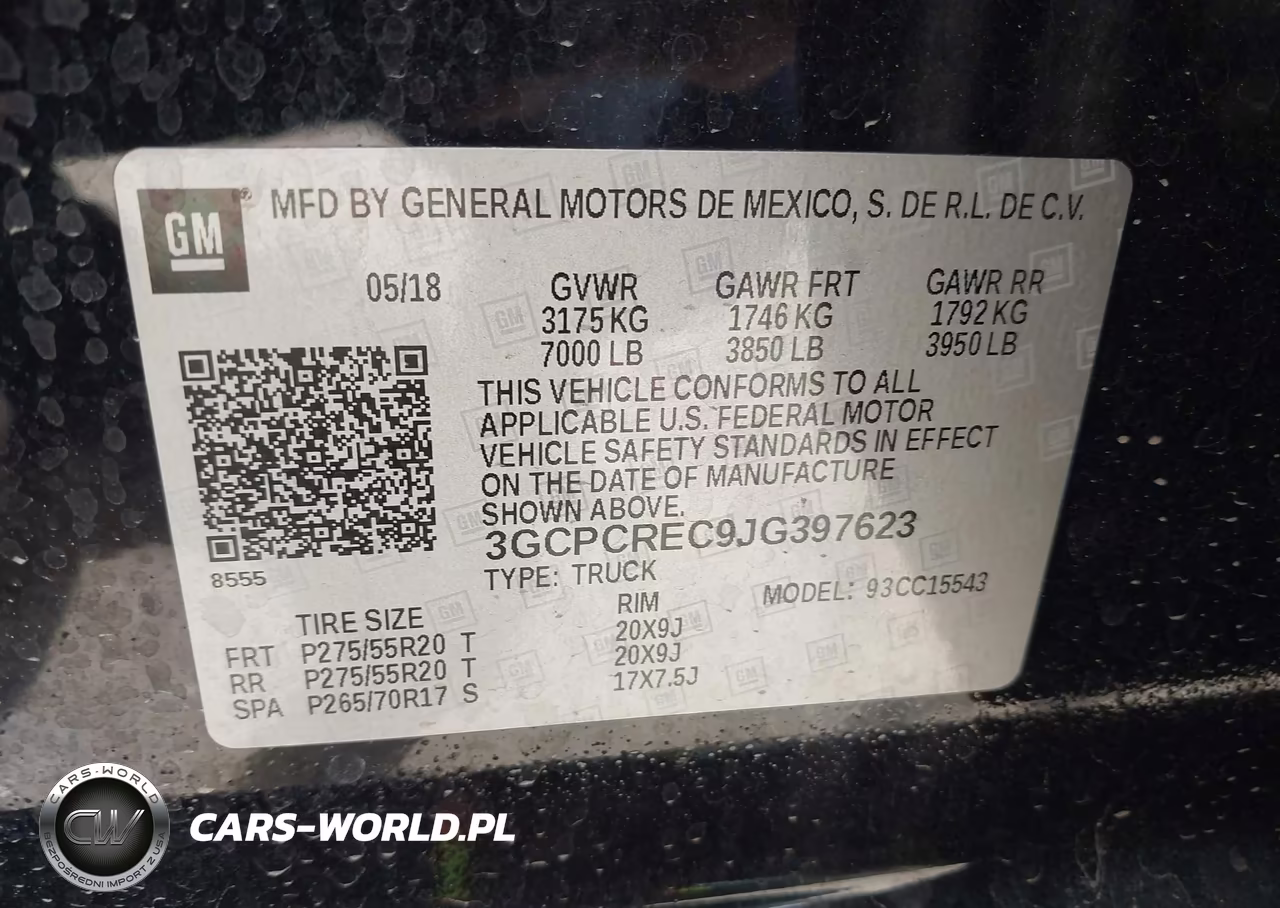 2018 Chevrolet Silverado 1500 1Lt VIN:3GCPCREC9JG397623 - 9