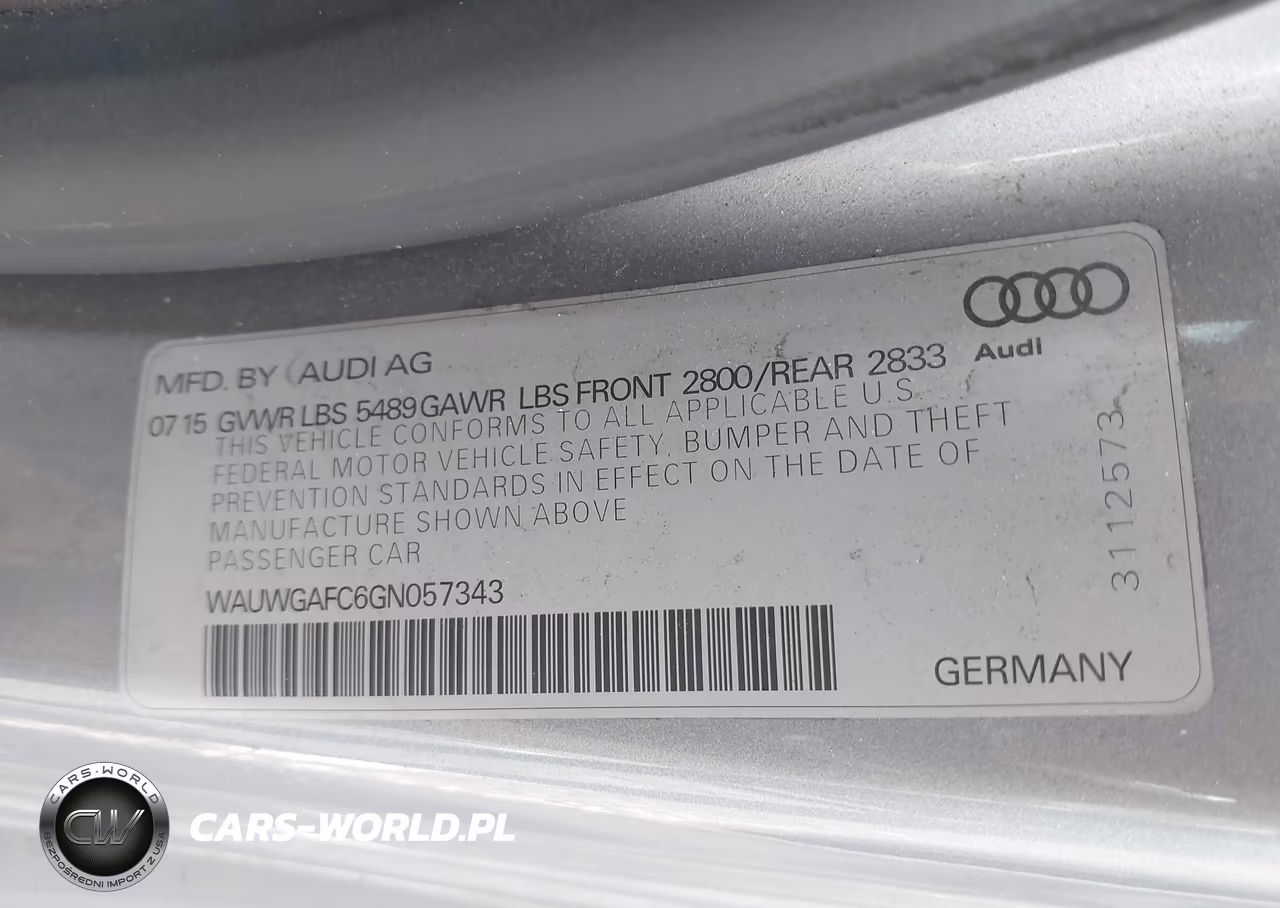 2016 Audi A7 3.0 Premium Plus VIN:WAUWGAFC6GN057343 - 9