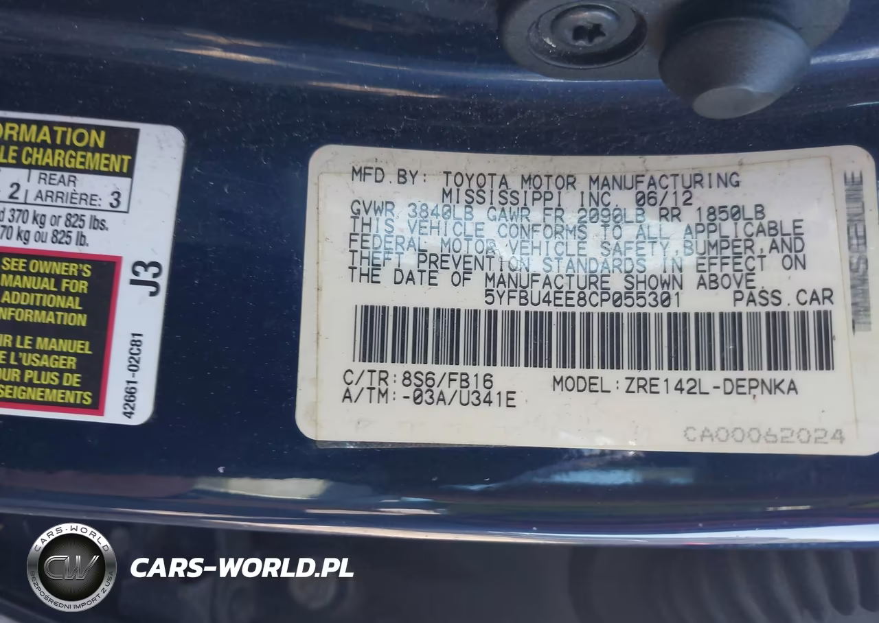 2012 Toyota Corolla Le VIN:5YFBU4EE8CP055301 - 9