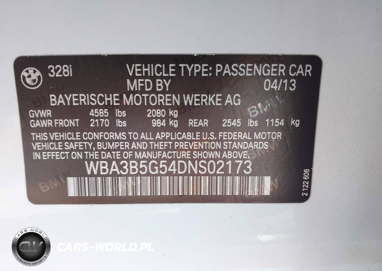 2013 BMW 328I xDrive VIN:WBA3B5G54DNS02173 - 9