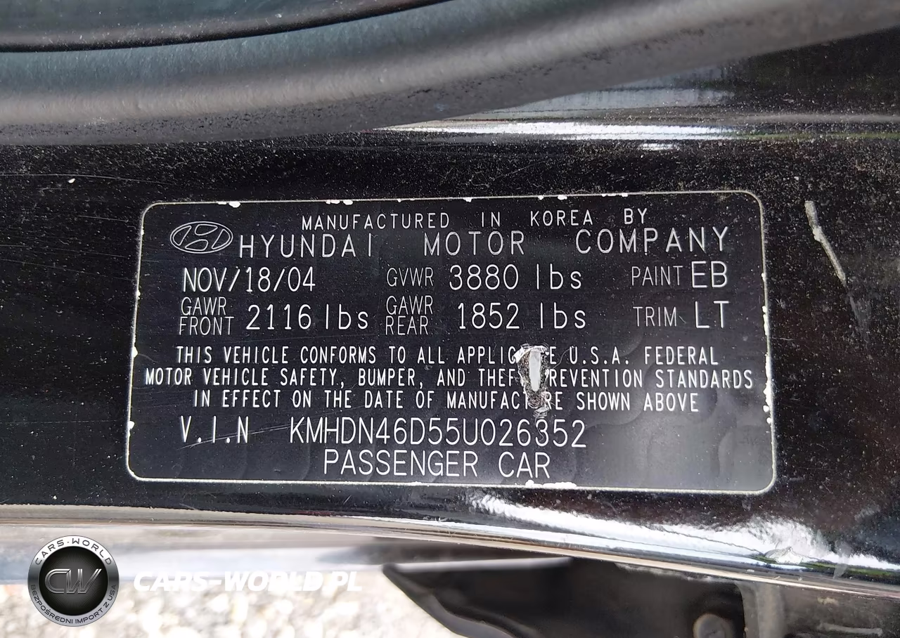 2005 Hyundai Elantra Gls-Gt VIN:KMHDN46D55U026352 - 9