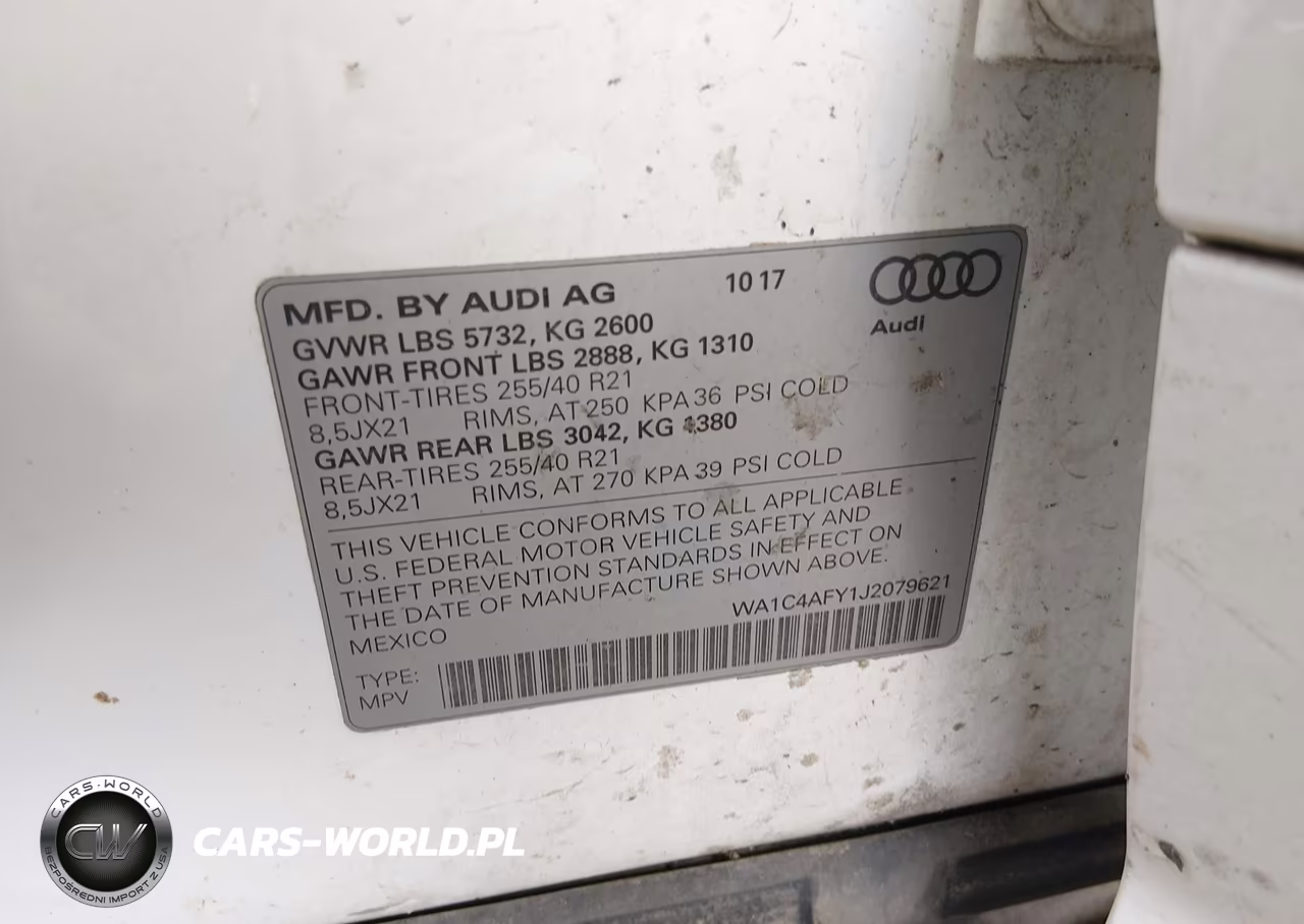 2018 Audi Sq5 3.0T Premium Plus VIN:WA1C4AFY1J2079621 - 9