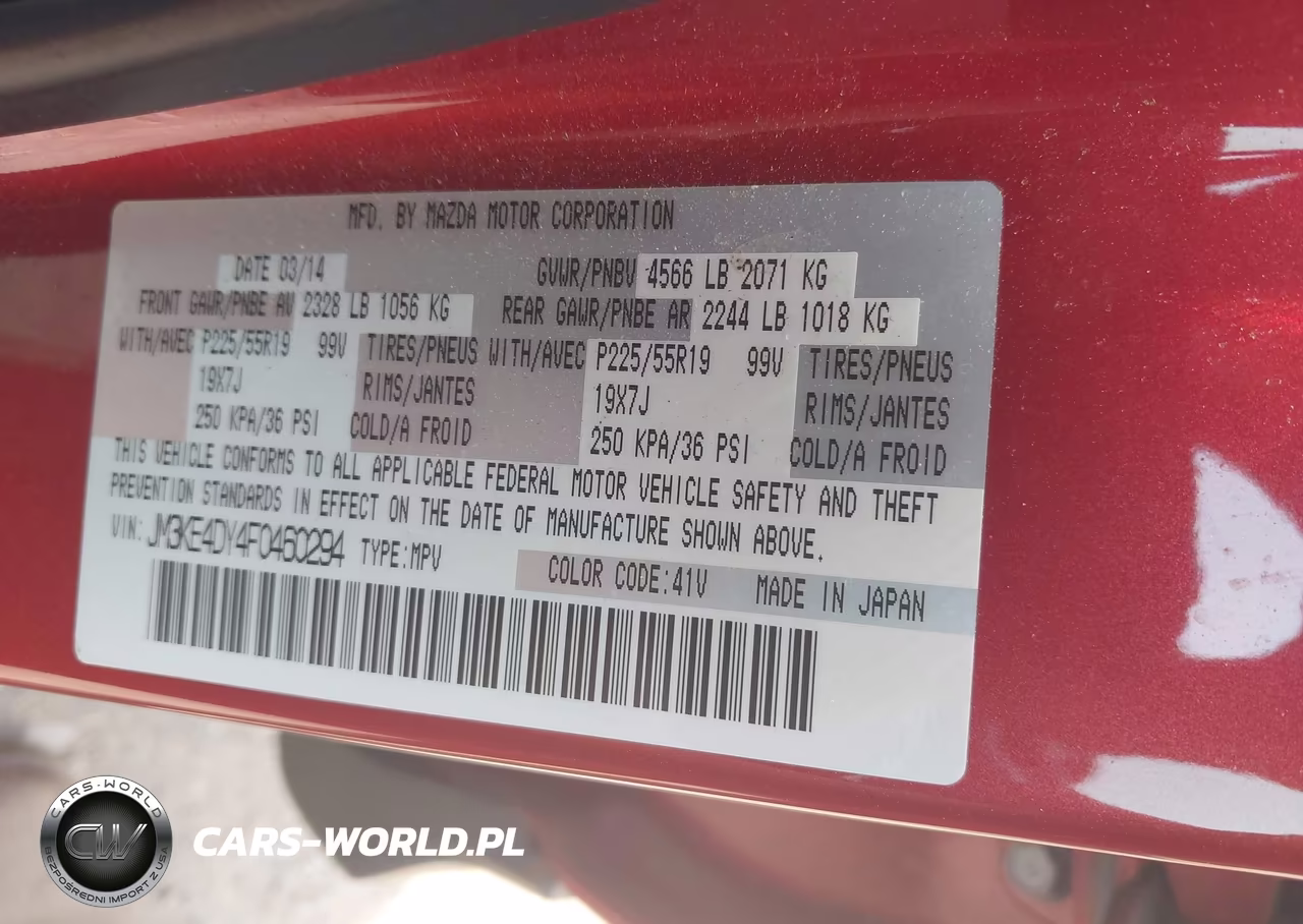 2015 Mazda Cx-5 Grand Touring VIN:JM3KE4DY4F0460294 - 9