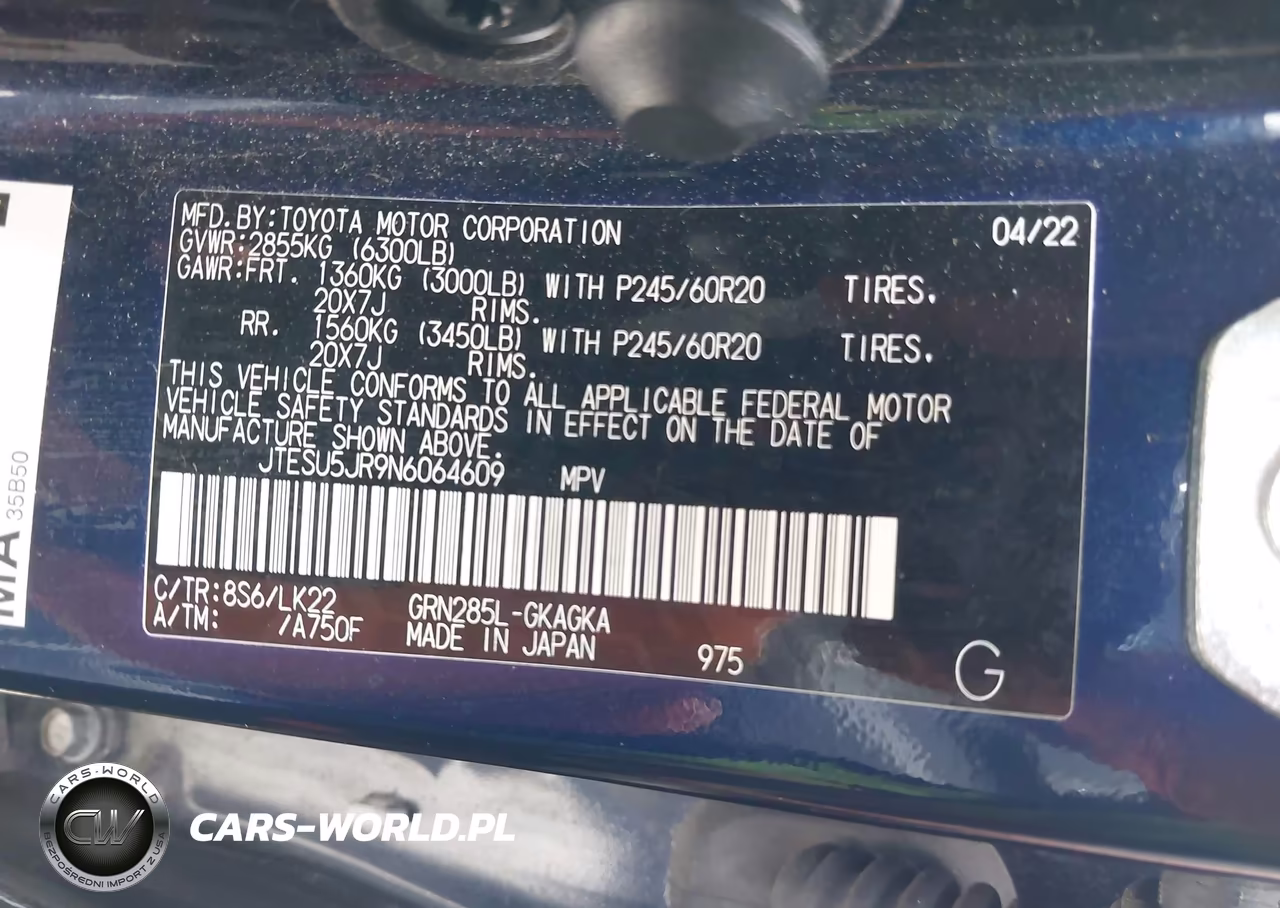 2022 Toyota 4Runner Trd Sport VIN:JTESU5JR9N6064609 - 9